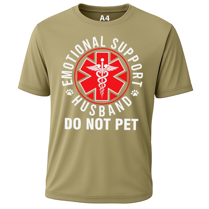 Emotional Support Husband Do Not Pet Funny Quote Sayings Cooling Performance Crew T-Shirt