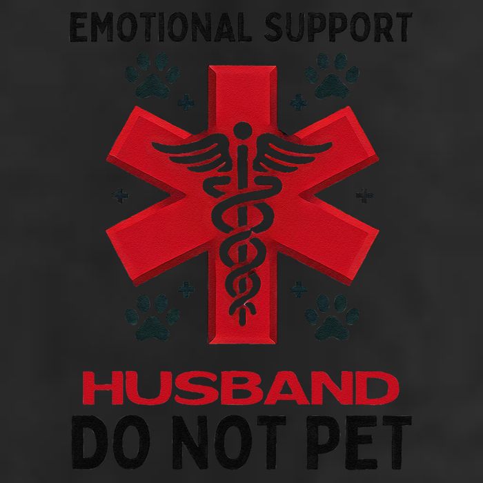 Emotional Support Husband Do Not Pet Cool Comfort Performance Bucket Hat