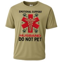 Emotional Support Husband Do Not Pet Cooling Performance Crew T-Shirt