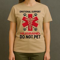 Emotional Support Husband Do Not Pet T-Shirt