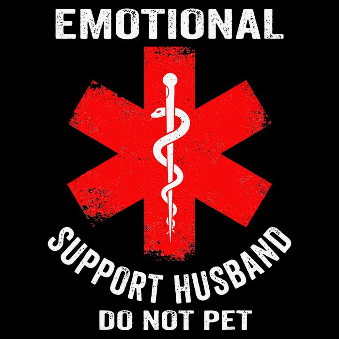 Emotional Support Husband Do Not Pet Sustainable Bucket Hat