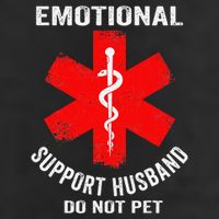 Emotional Support Husband Do Not Pet Adult Drive Performance Visor