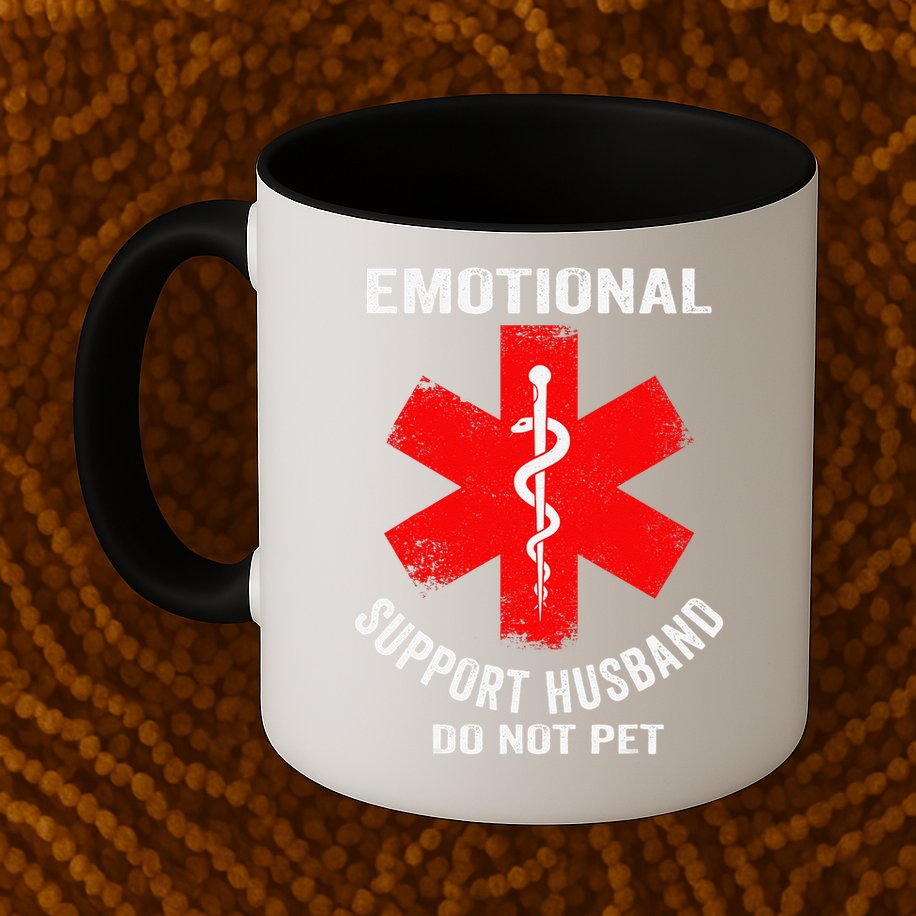 Emotional Support Husband Do Not Pet Mug