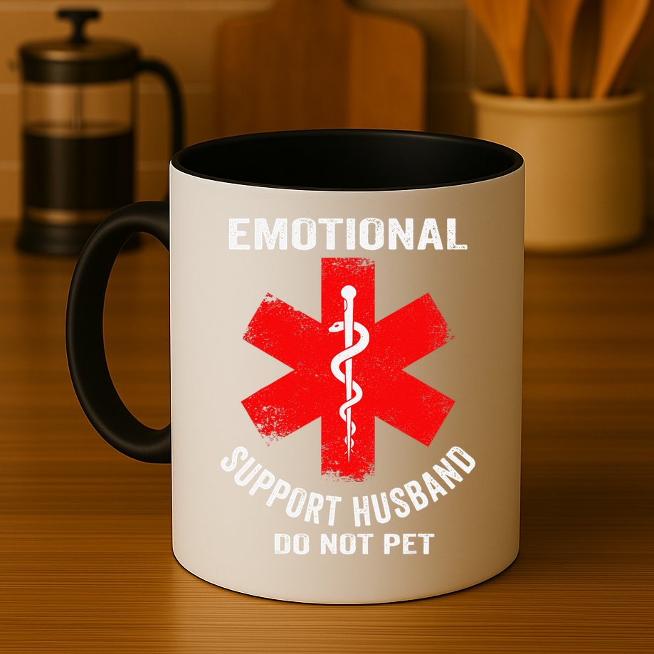 Emotional Support Husband Do Not Pet Mug