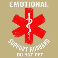 Emotional Support Husband Do Not Pet Hoodie