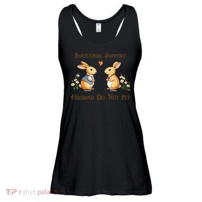 Emotional Support Husband Do Not Pet Husband Quotes For Him Ladies Essential Flowy Tank
