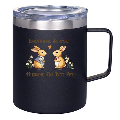 Emotional Support Husband Do Not Pet Husband Quotes For Him 12oz Stainless Steel Coffee Mug