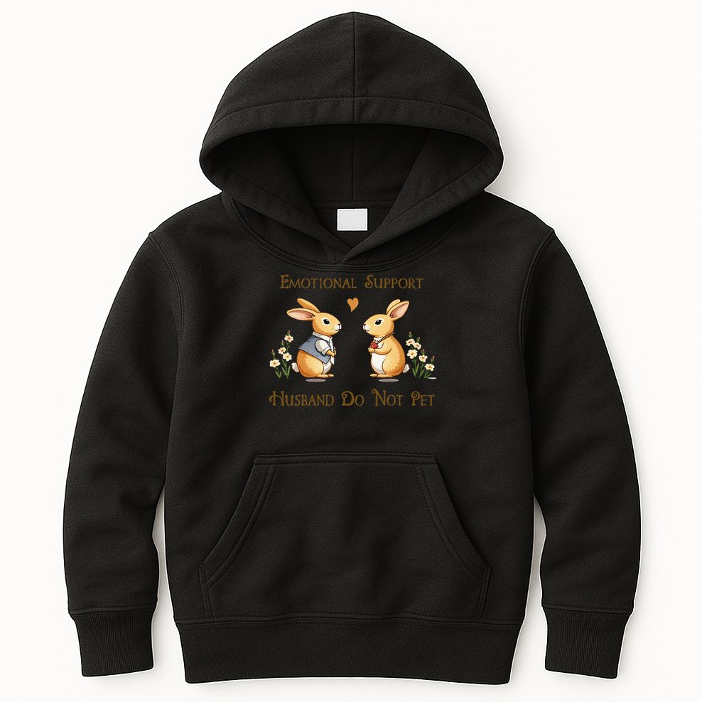 Emotional Support Husband Do Not Pet Husband Quotes For Him Kids Hoodie
