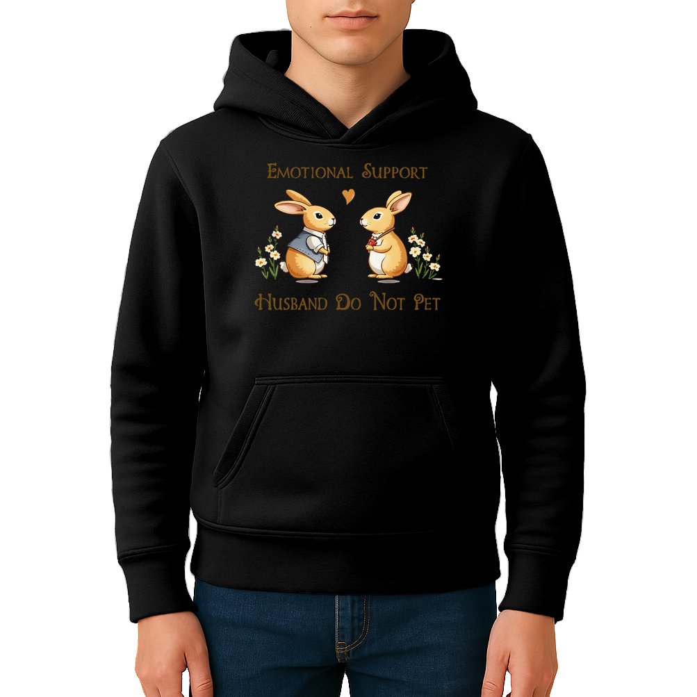 Emotional Support Husband Do Not Pet Husband Quotes For Him Kids Hoodie