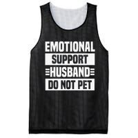 Emotional Support Husband Do Not Pet Mesh Reversible Basketball Jersey Tank