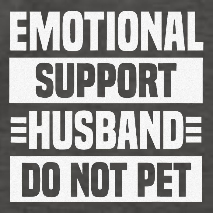 Emotional Support Husband Do Not Pet Vector Backpack
