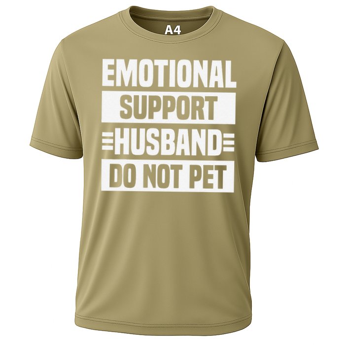 Emotional Support Husband Do Not Pet Cooling Performance Crew T-Shirt