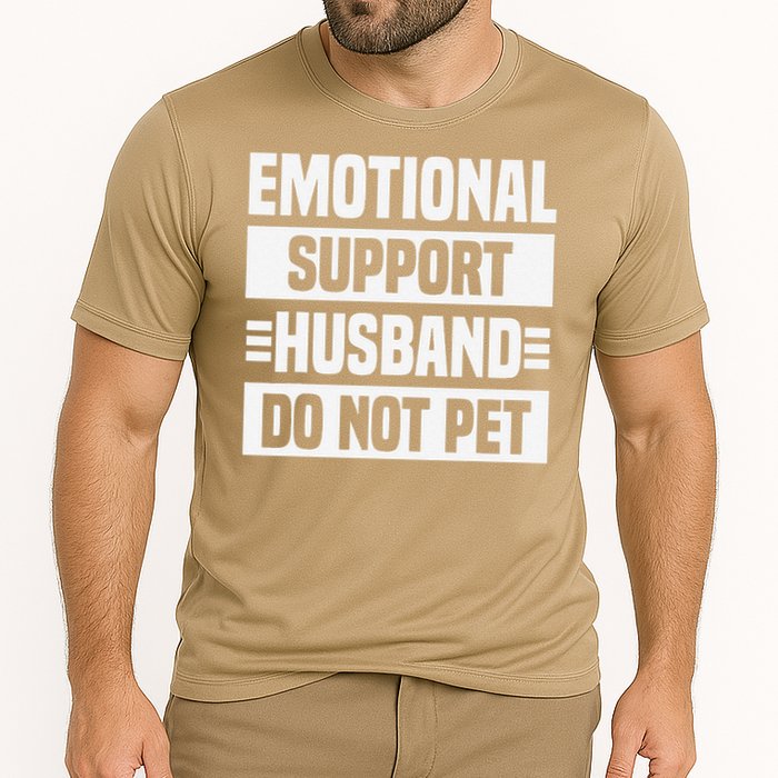 Emotional Support Husband Do Not Pet Cooling Performance Crew T-Shirt