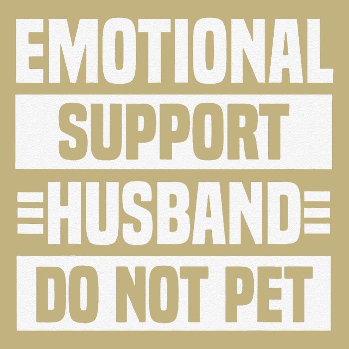 Emotional Support Husband Do Not Pet Sustainable Beanie