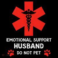 Emotional Support Husband Do Not Pet Impact Tech Backpack