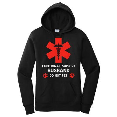 Emotional Support Husband Do Not Pet Women's Pullover Hoodie