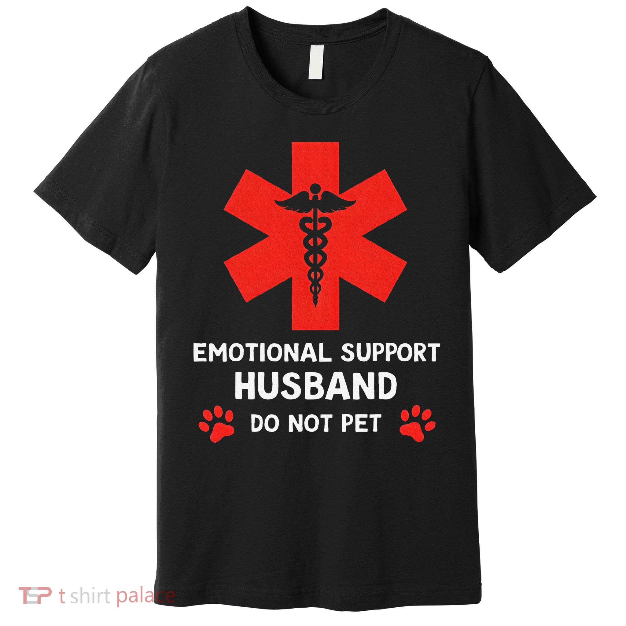 Emotional Support Husband Do Not Pet Premium T-Shirt