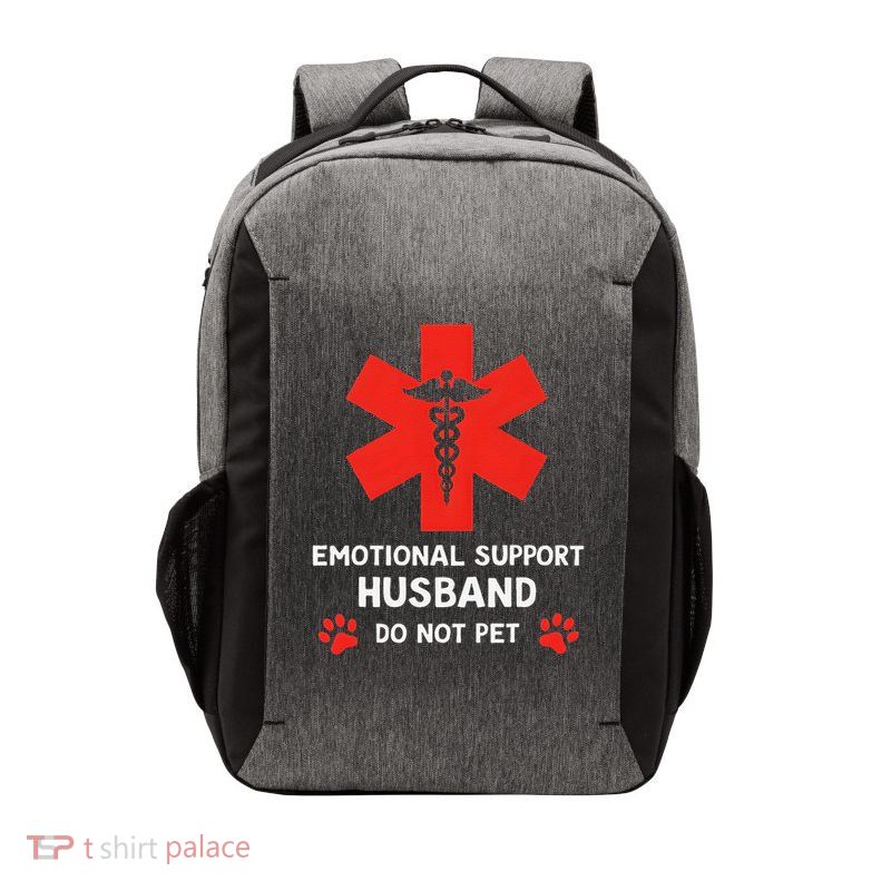 Emotional Support Husband Do Not Pet Vector Backpack