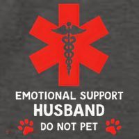 Emotional Support Husband Do Not Pet Vector Backpack