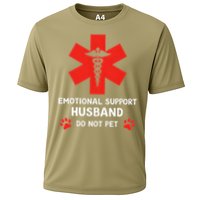 Emotional Support Husband Do Not Pet Cooling Performance Crew T-Shirt