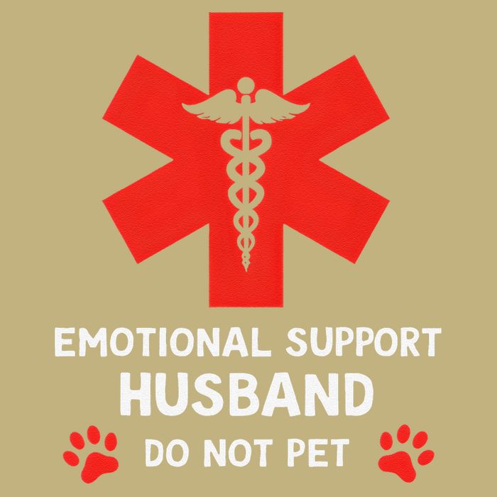 Emotional Support Husband Do Not Pet Cooling Performance Crew T-Shirt
