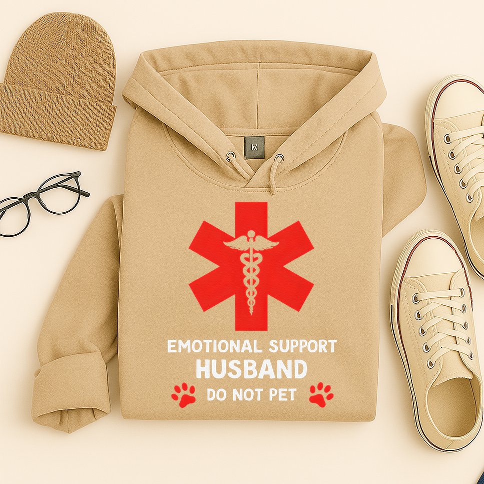 Emotional Support Husband Do Not Pet Hoodie