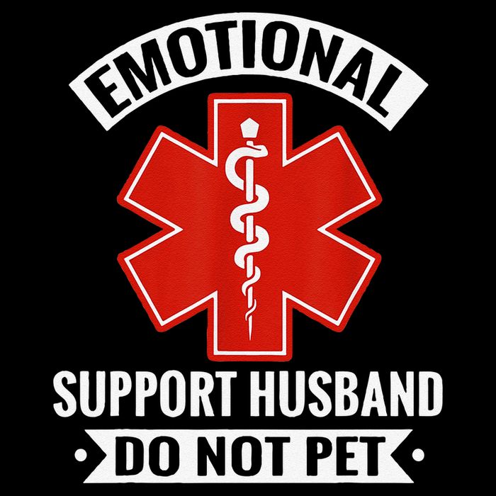 Emotional Support Husband Do Not Pet Vintage Bag