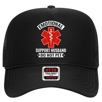Emotional Support Husband Do Not Pet Vintage Trucker Hat