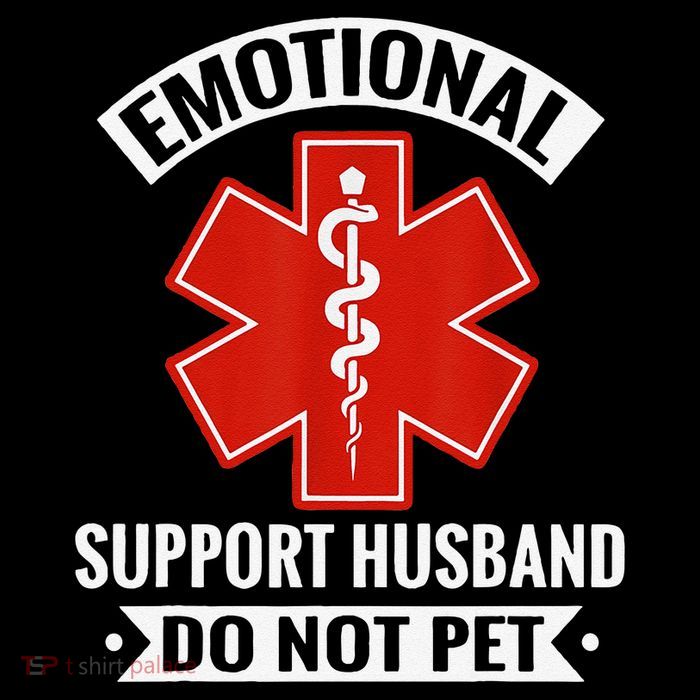 Emotional Support Husband Do Not Pet Vintage Kids T-Shirt