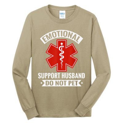 Emotional Support Husband Do Not Pet Vintage Tall Long Sleeve T-Shirt