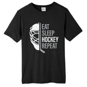 Eat Sleep Hockey Repeat Player Fan Graphic Cool Gift Tall Fusion ChromaSoft Performance T-Shirt