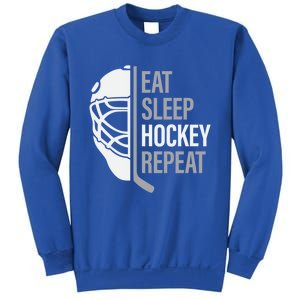 Eat Sleep Hockey Repeat Player Fan Graphic Cool Gift Sweatshirt