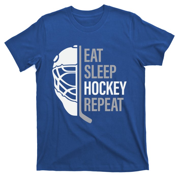 Eat Sleep Hockey Repeat Player Fan Graphic Cool Gift T-Shirt