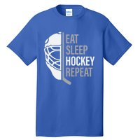 Eat Sleep Hockey Repeat Player Fan Graphic Cool Gift Tall T-Shirt