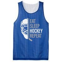 Eat Sleep Hockey Repeat Player Fan Graphic Cool Gift Mesh Reversible Basketball Jersey Tank