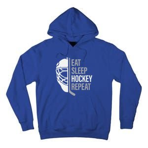 Eat Sleep Hockey Repeat Player Fan Graphic Cool Gift Tall Hoodie