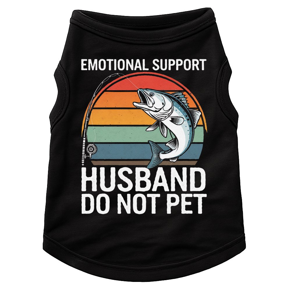 Emotional Support Husband Do Not Pet Doggie Tank