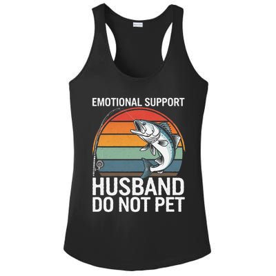 Emotional Support Husband Do Not Pet Ladies PosiCharge Competitor Racerback Tank