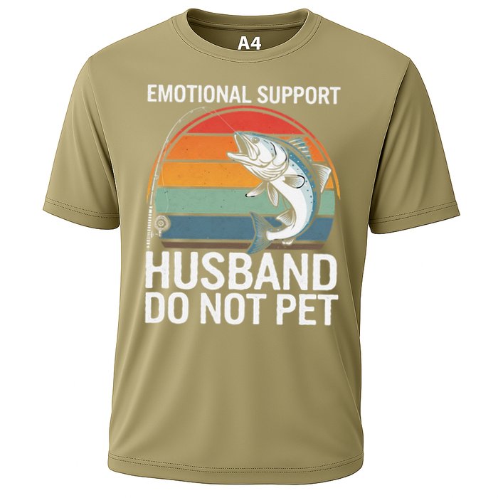 Emotional Support Husband Do Not Pet Cooling Performance Crew T-Shirt