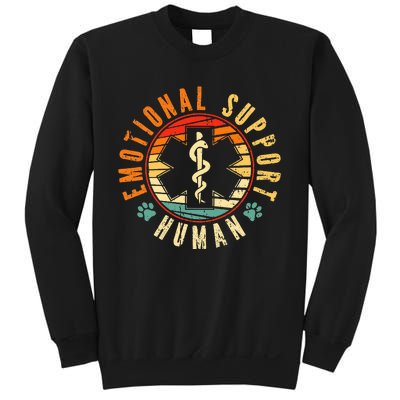 Emotional Support Human Retro Service Animal Dog Sweatshirt