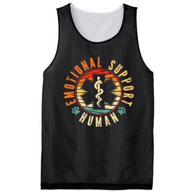 Emotional Support Human Retro Service Animal Dog Mesh Reversible Basketball Jersey Tank