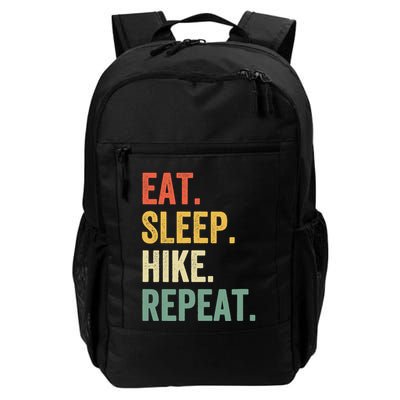 Eat Sleep Hike Repeat Funny Hiker Vintage Hiking Backpack