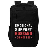Emotional Support Husband Do Not Pet Funny Dad Husband Papa Impact Tech Backpack