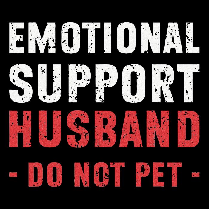 Emotional Support Husband Do Not Pet Funny Dad Husband Papa 16 in Basic Backpack