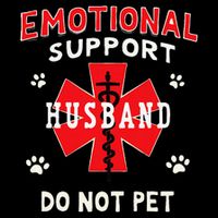 Emotional Support Husband Do Not Pet 7-Panel Snapback Hat