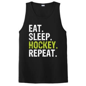 Eat Sleep Hockey Repeat Quote Statet Funny Gift PosiCharge Competitor Tank