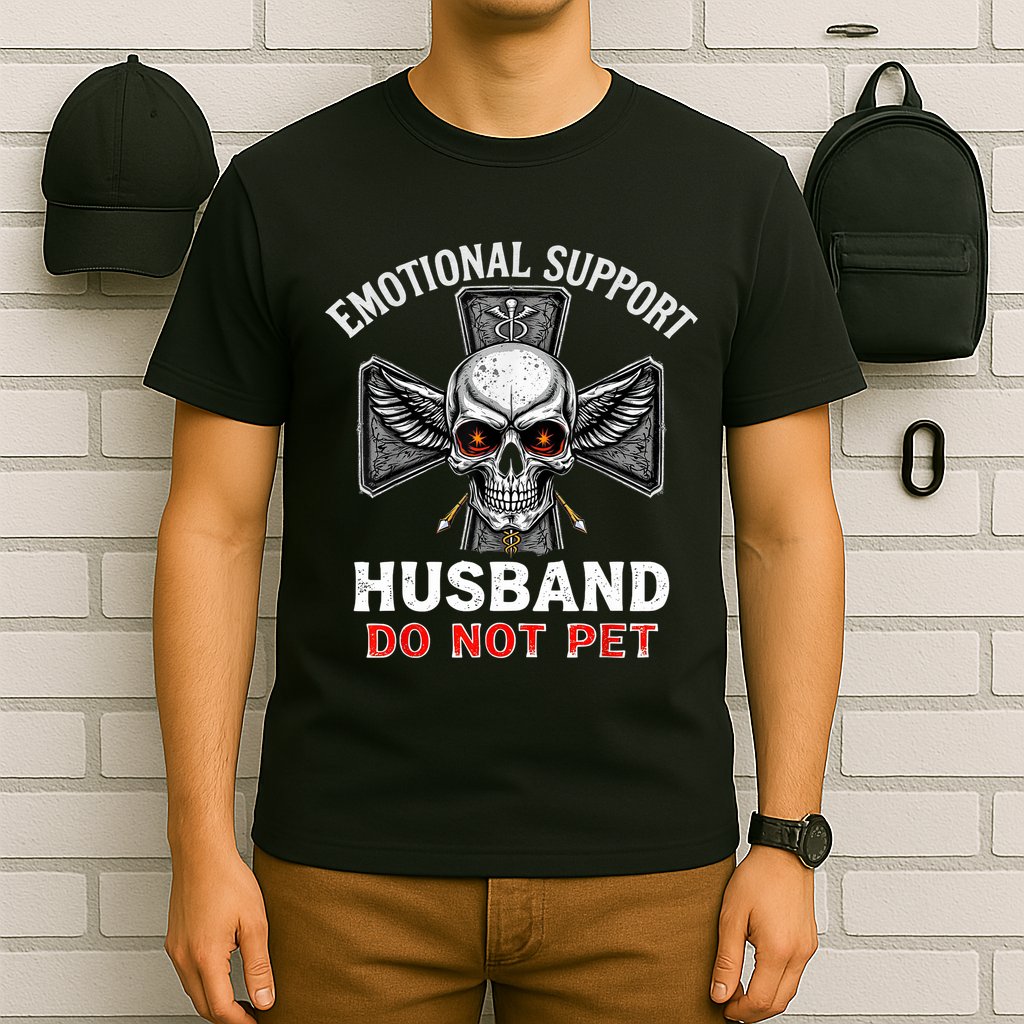 Emotional Support Husband Do Not Pet  T-Shirt