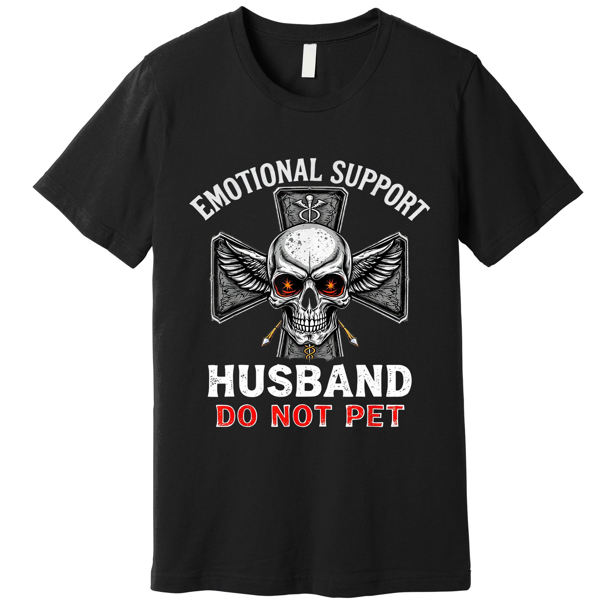 Emotional Support Husband Do Not Pet  Premium T-Shirt