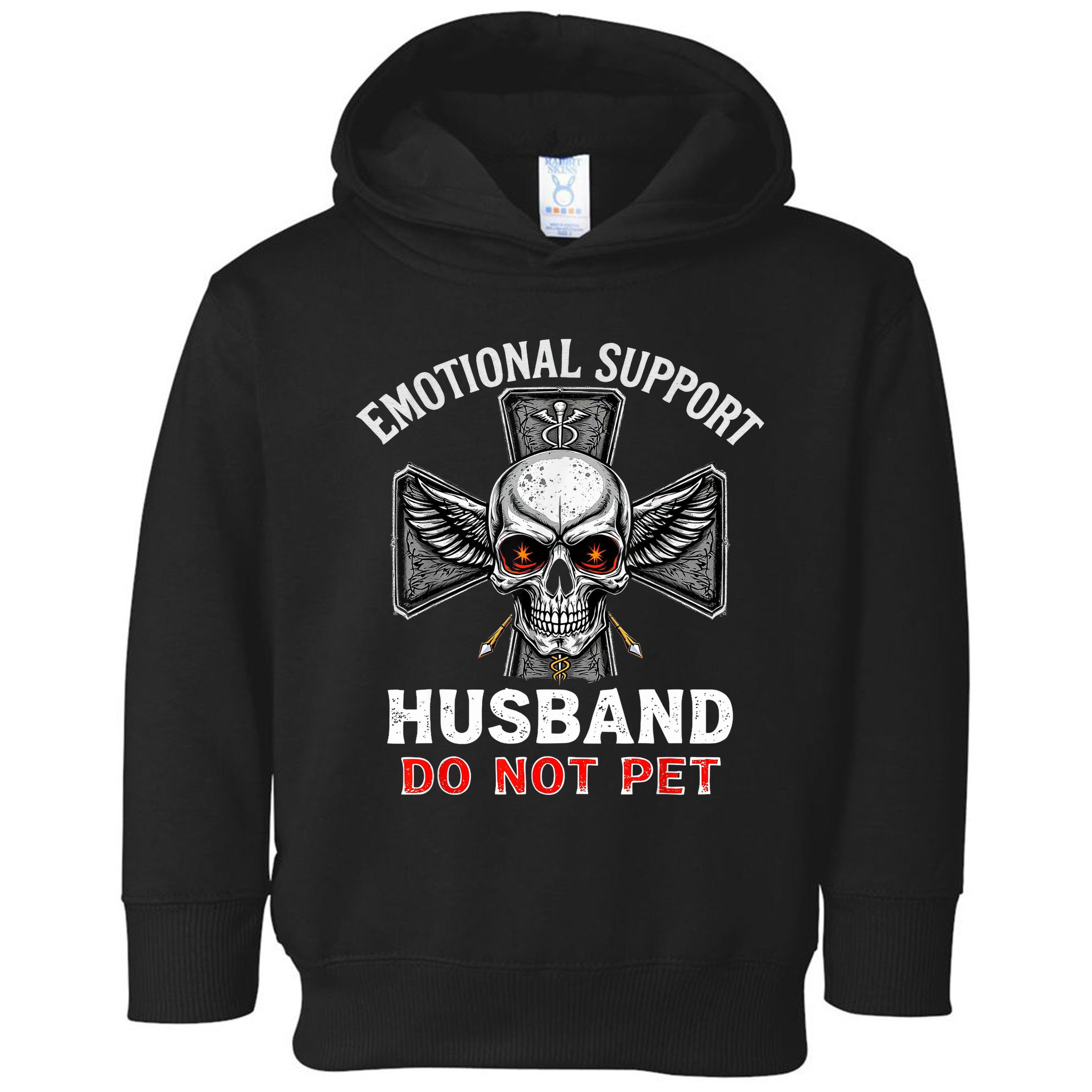 Emotional Support Husband Do Not Pet  Toddler Hoodie