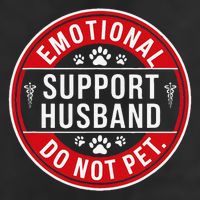 Emotional Support Husband Do Not Pet Cool Comfort Performance Bucket Hat
